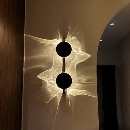 Rotating Ripple Wall Light
