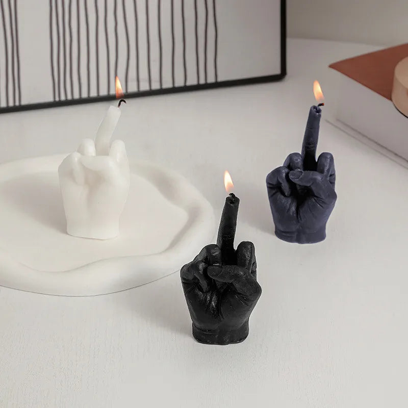 Middle Finger Candle