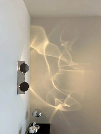 Rotating Ripple Wall Light