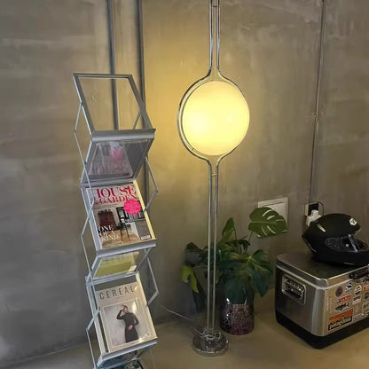 Floor-to-Ceiling Globe Lamp