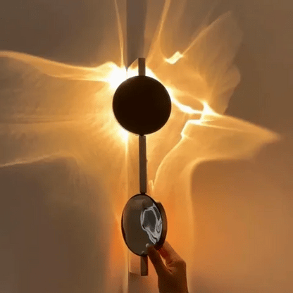 Rotating Ripple Wall Light