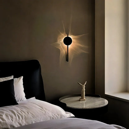 Rotating Ripple Wall Light
