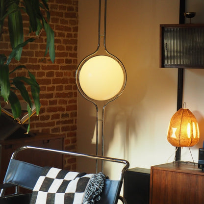 Floor-to-Ceiling Globe Lamp